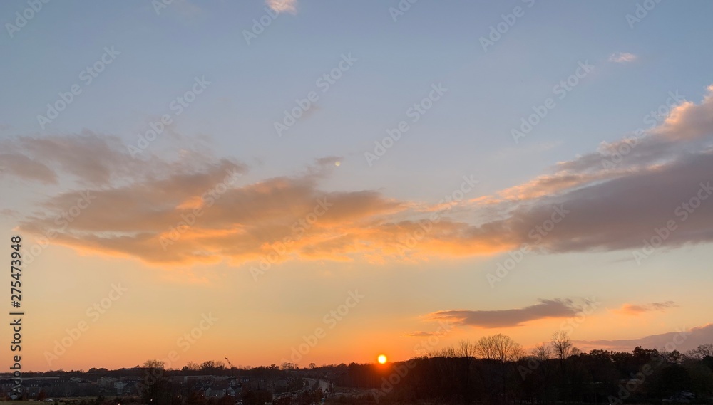 Fototapeta premium sunset in mountains