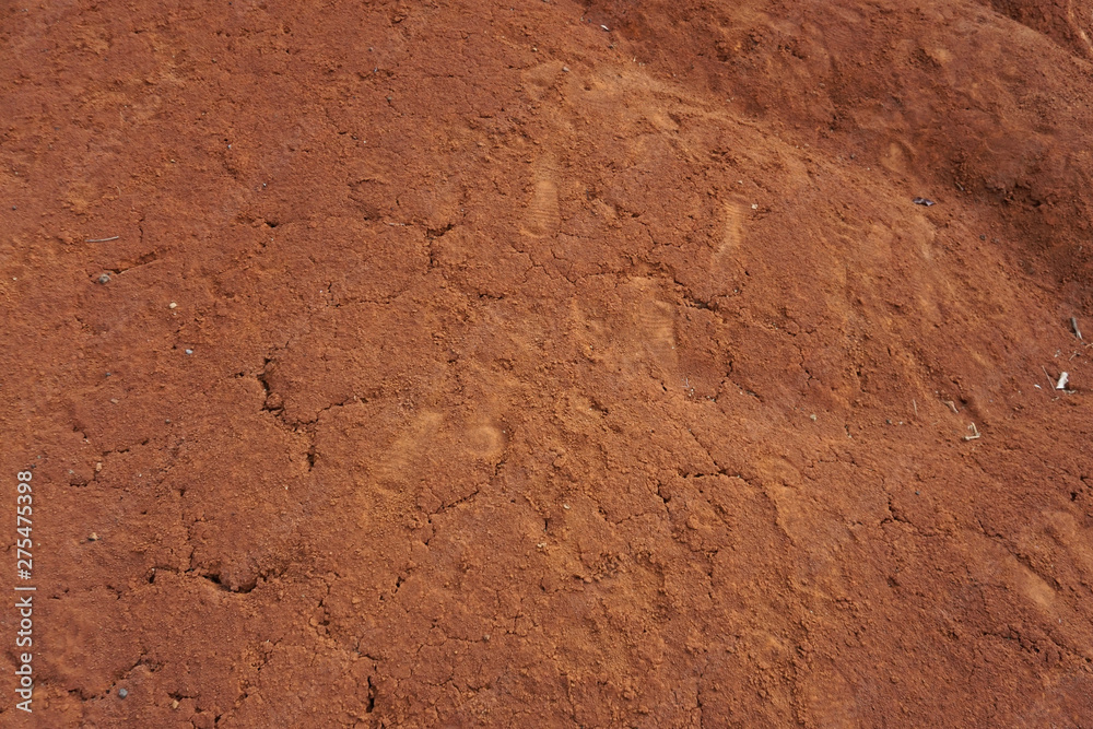 Abstract rough red soil texture 