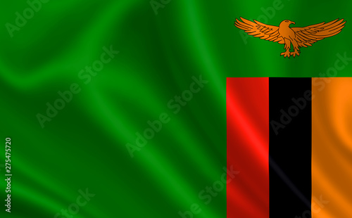 An image of the flag of the Zambia. Series 