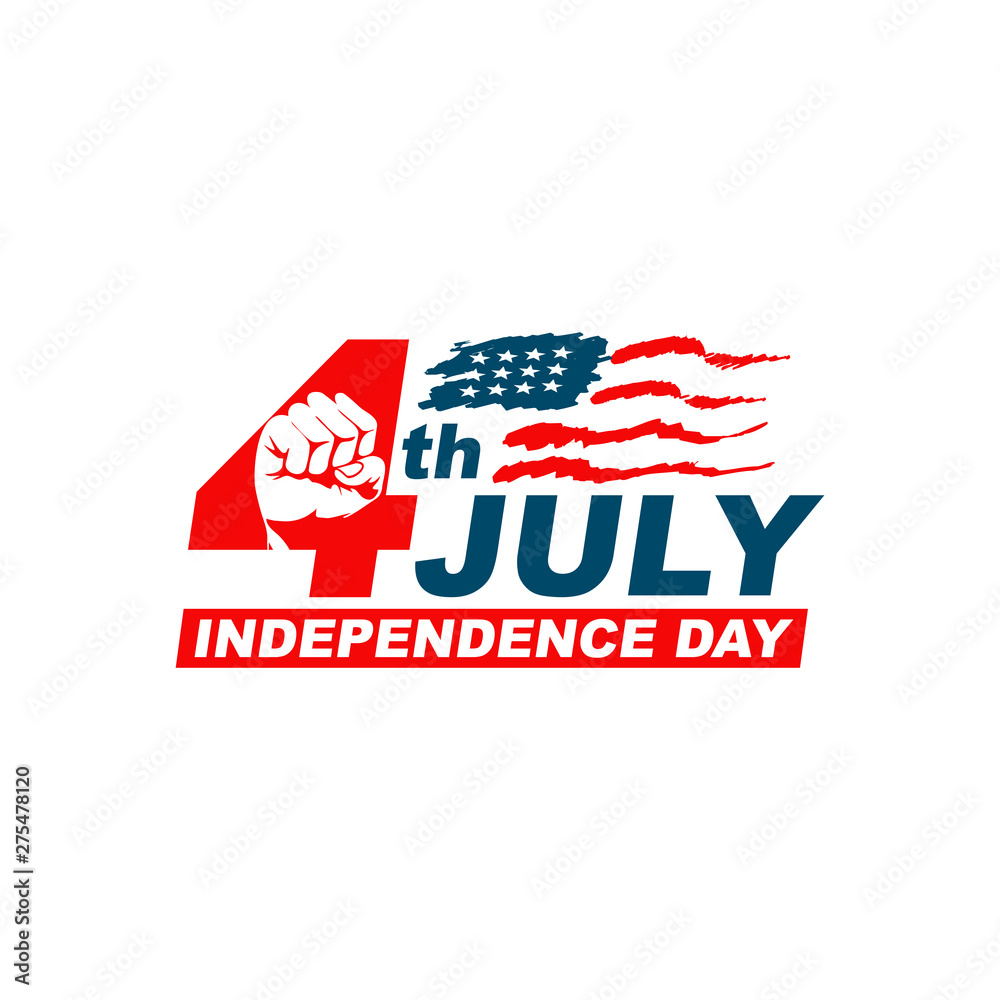 USA independence day 4th July design vector template USA independence day 4th July design vector template