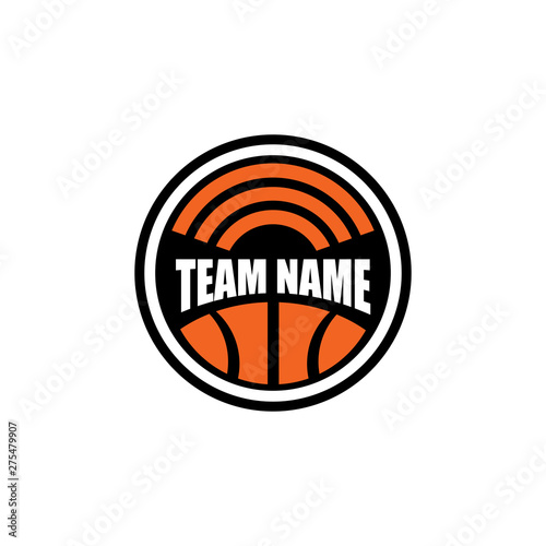 Basketball club logo design vector template