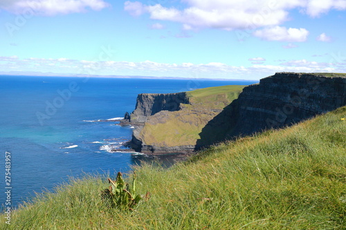 Beautiful Irish cliffs overlooking the sea