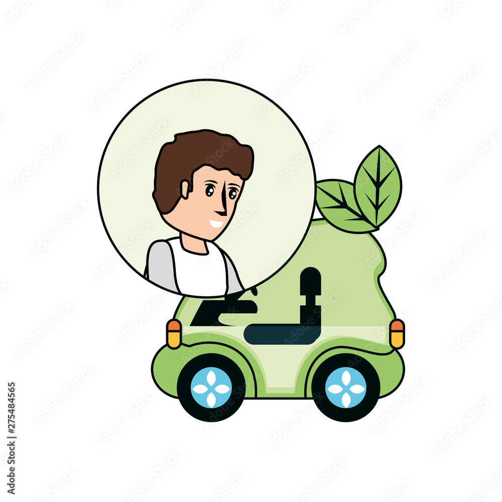 Avatar man and eco car design Avatar man and eco car design