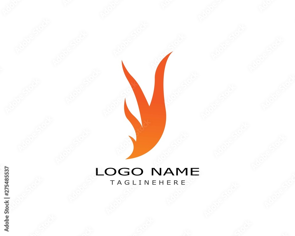 Fire flame Logo Template vector icon Oil, gas and energy logo concept Fire flame Logo Template vector icon Oil, gas and energy logo concept