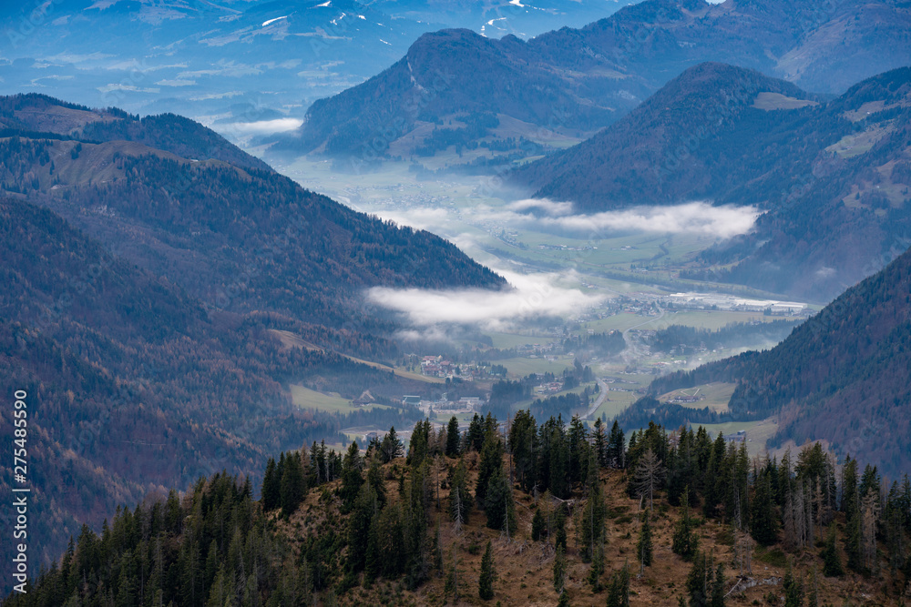 Obraz premium Mountain views Steinplatte Almsot Winter