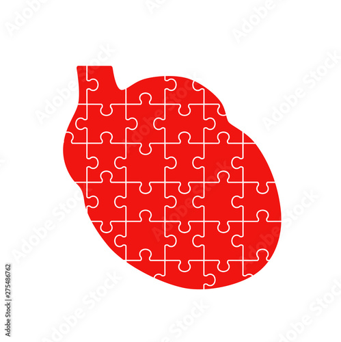 Heart form Jigsaw puzzle