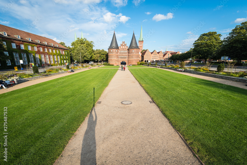 Fototapeta premium Holsten Gate in Luebeck, Germany.
