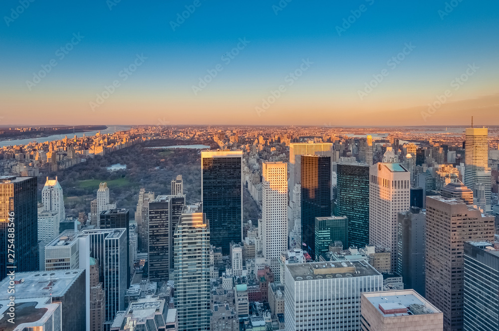 Dusk in Midtown, New York, United States.