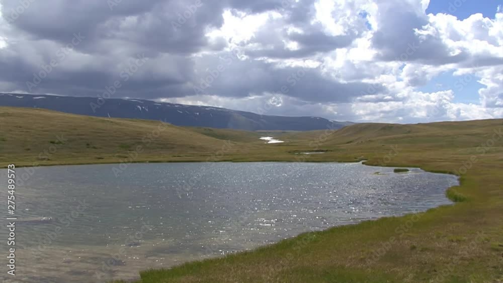 Altai. Landscapes of the foothills, the Ukok Plateau. Altai. Landscapes of the foothills, the Ukok Plateau.