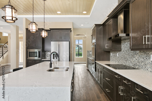 Kitchen Island with pendant lights