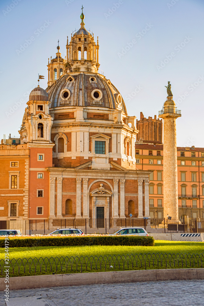 Forum Traian church in Rome