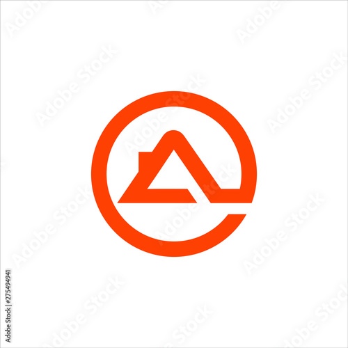 Property industry logo roof housing icon