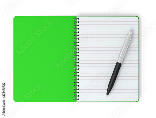 notebook rings spiral pen notepad 