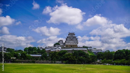 タイムラプス、世界遺産・姫路城、観光、絶景