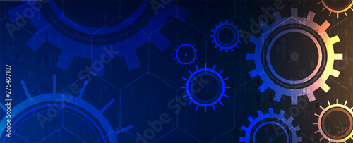 machine technology gears. retro gearwheel mechanism bacground