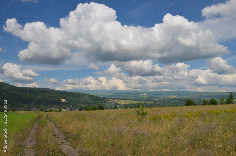 white clouds