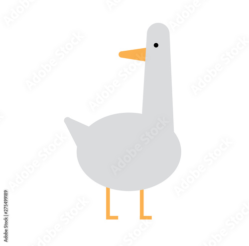 duck cartoon cute isolated