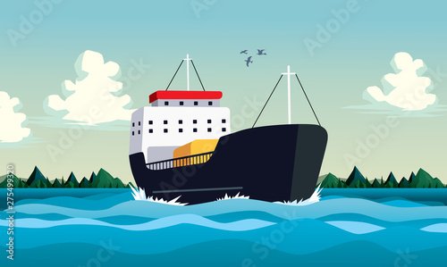 big boat ship transport shipment 