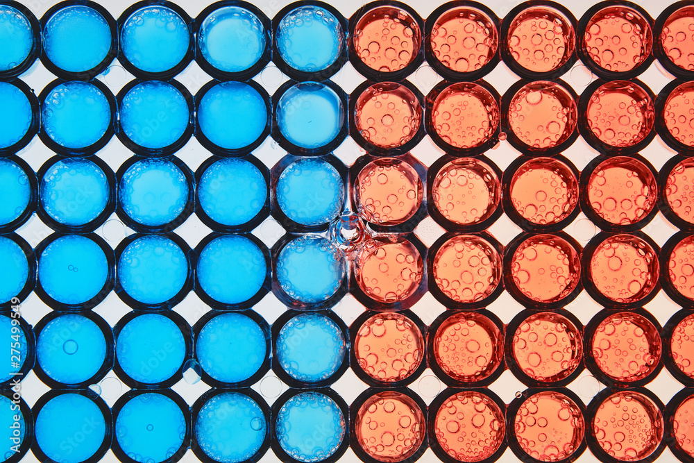 Abstract geometrical red and blue circle pattern Abstract geometrical red and blue circle pattern