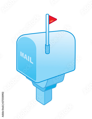 mailbox illustration isolated