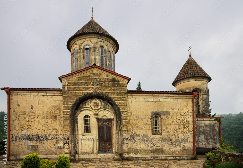Ancient church architecture in Georgia. Georgia, Mozameta monastery, Kutaisi, Imeretia region 