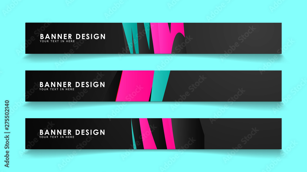Simple abstract geometric banners with simple geometric banner spray vector banners .design illustration