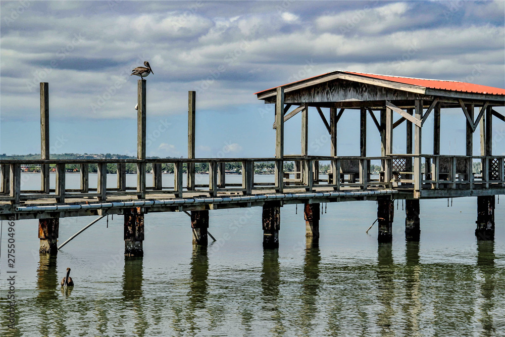 pier at sunset