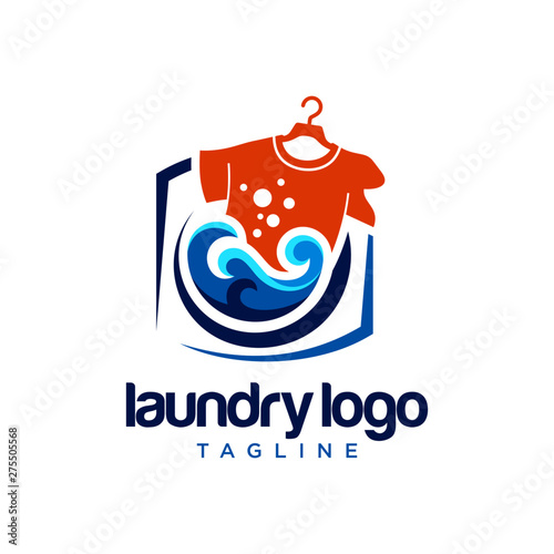 Laundry Logo Images Stock Vector