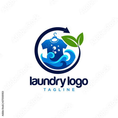 Laundry Logo Images Stock Vector