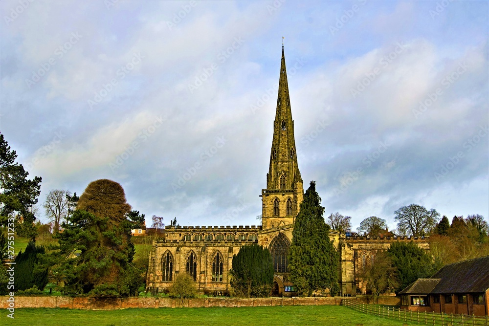 Obraz premium St Oswald's Church, Ashbourne, Derbyshire