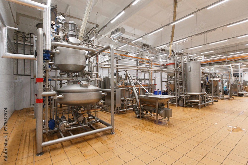 Fototapeta premium factory for the production of various products