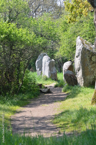 Kerzerho prehistorics menhirs, Erdeven, Carnac, Brittany, France