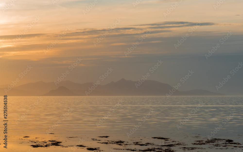 Culzean Bay at Sunset.