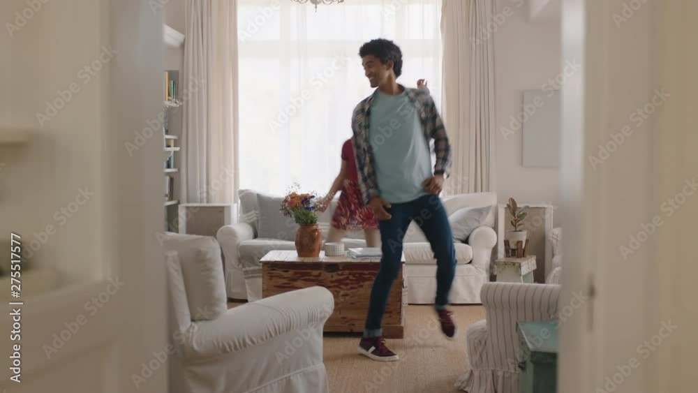 happy father and daughter dancing at home teenage girl having fun dance with dad celebrating weekend together 4k footage happy father and daughter dancing at home teenage girl having fun dance with dad celebrating weekend together 4k footage
