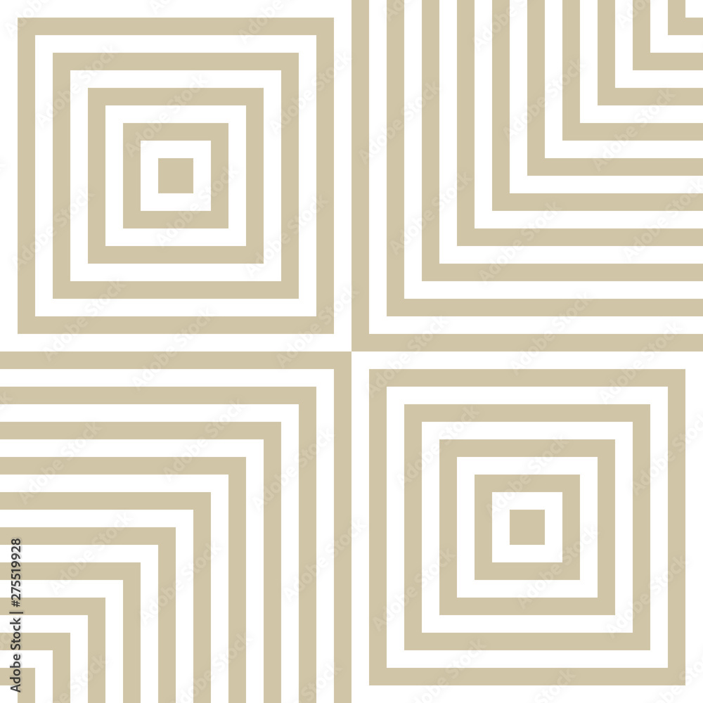 Vector golden line geometric texture. Abstract white and gold