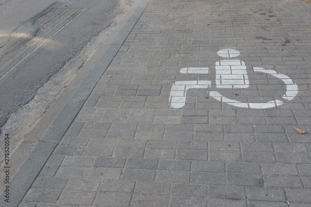 Fototapeta premium disabled parking