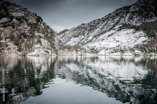 Norwegian Fjord in winter