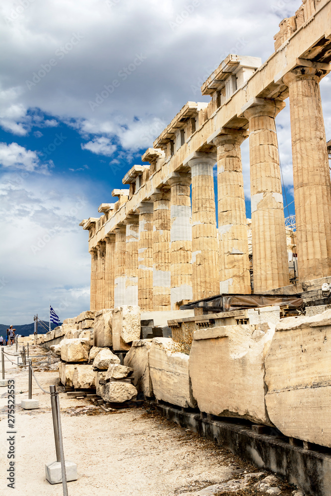 Parthenon on the Acropolis hill in Greece.