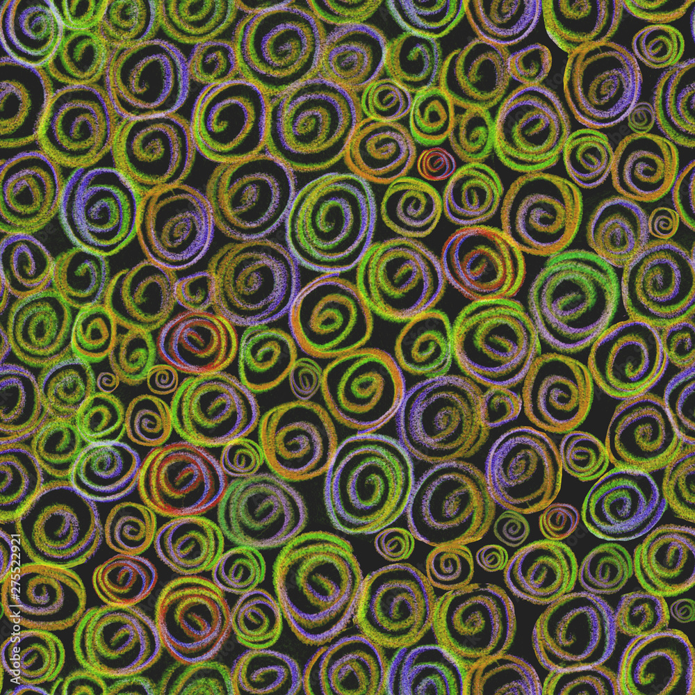 seamless pattern, hand illustration, curls and circles. Design for fabric, wallpaper, wrapping paper, prints. seamless pattern, hand illustration, curls and circles. Design for fabric, wallpaper, wrapping paper, prints.