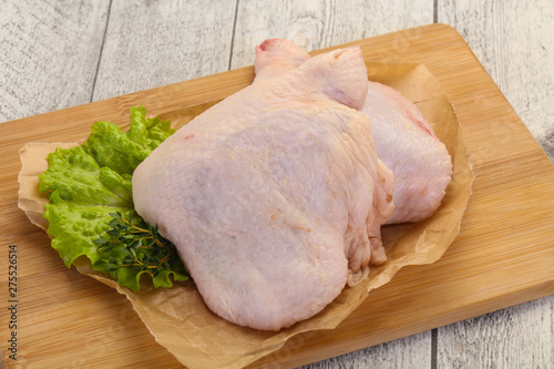 Raw chicken hip