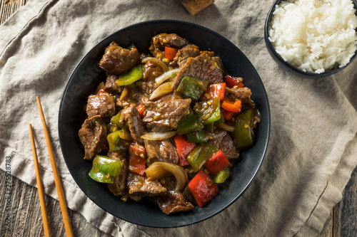Fotografija Homemade Chinese Pepper Steak