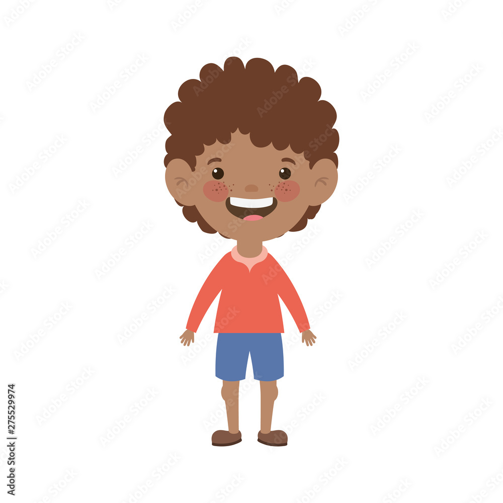 baby boy standing smiling on white background