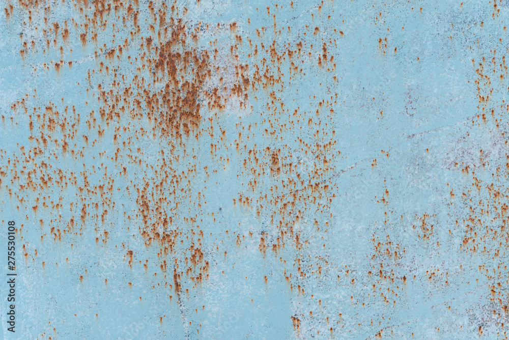 Rusty metal texture with scratches and cracks. paint traces. Blue, white and grey colors. Copy space Rusty metal texture with scratches and cracks. paint traces. Blue, white and grey colors. Copy space