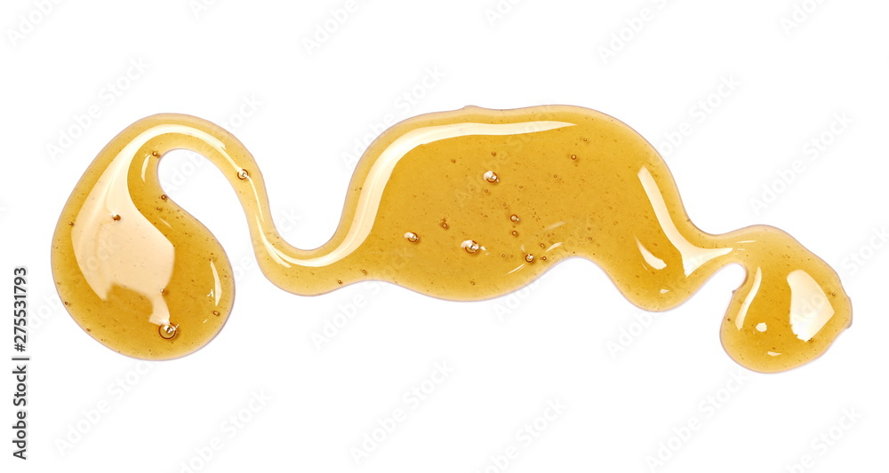Honey isolated on white background, top view Honey isolated on white background, top view