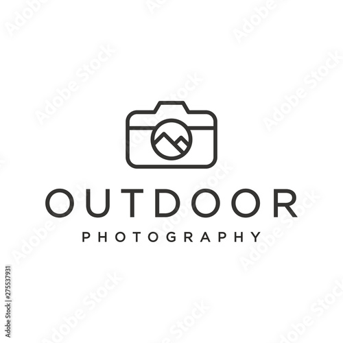 Camera logo design concept.