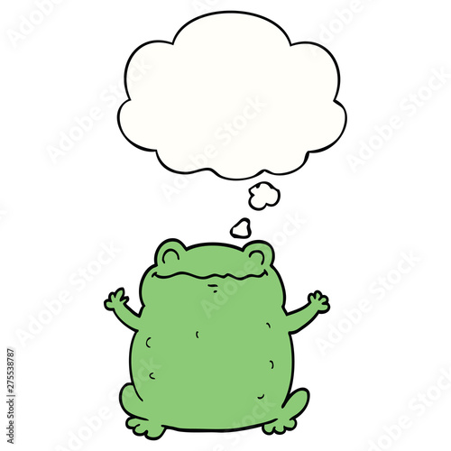 cartoon toad and thought bubble