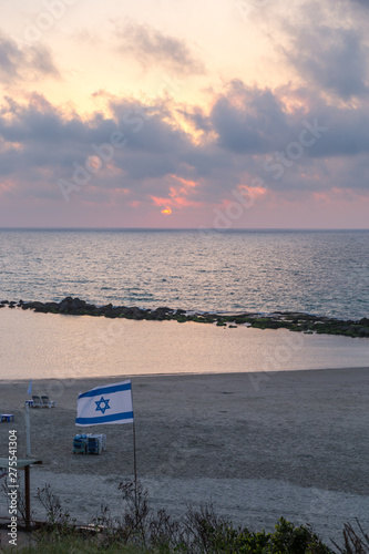 Mediterranean sea cost tel-aviv israel