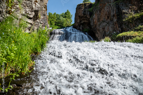 The waterfall in Jermuk, Vayots Dzor Province, Armenia. Jermuk Waterfall