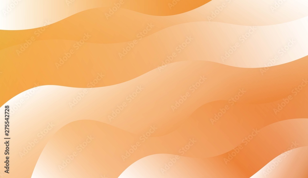 Modern Shiny Waves. For Your Design Ad, Banner, Cover Page. Vector Illustration with Color Gradient.