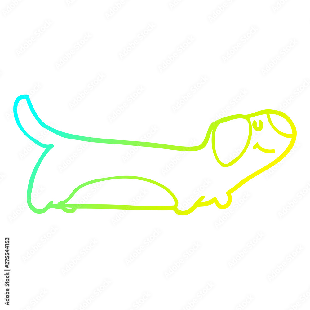 cold gradient line drawing cartoon dog cold gradient line drawing cartoon dog